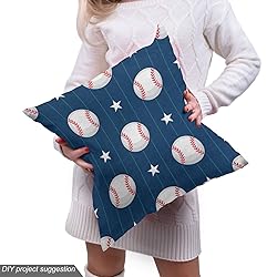 Ambesonne Sports Fabric by The Yard, Baseball