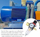 Noosverl Compressed Air Regulator Water Separator 1/4 Inch German Quick Couplers view 6
