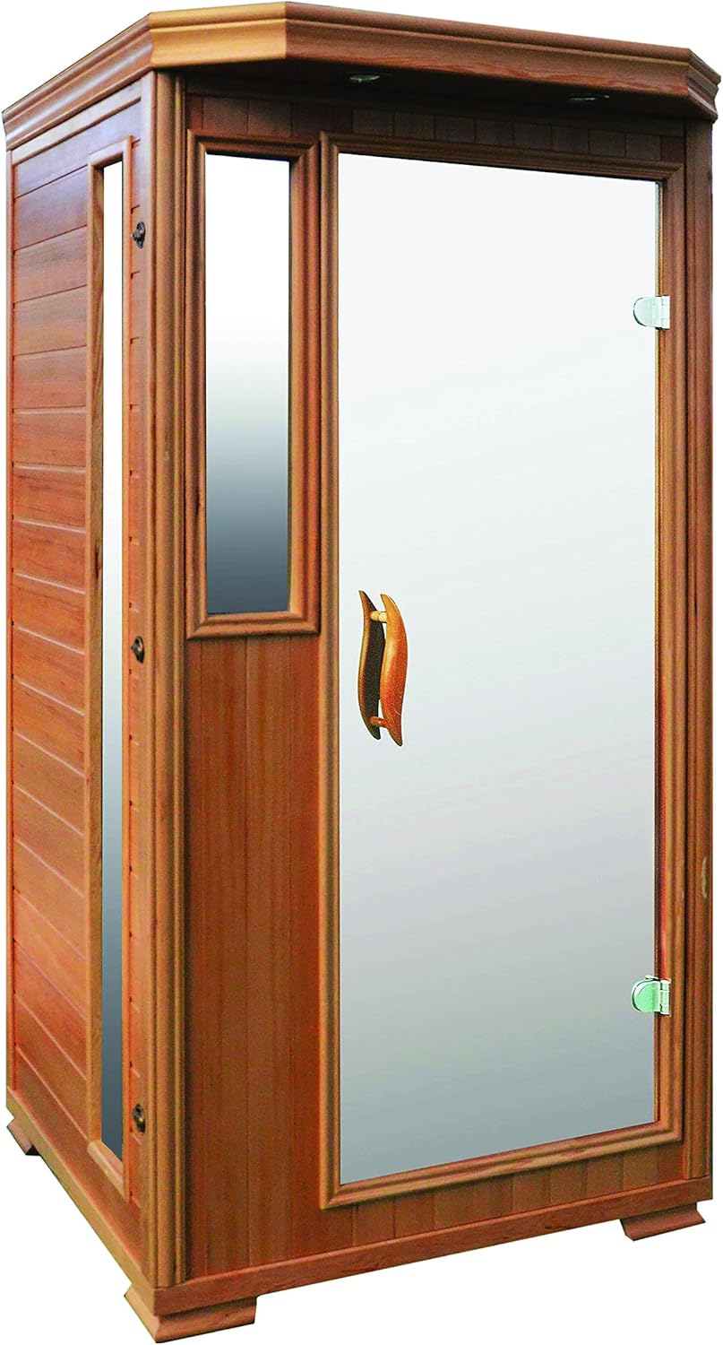 Amazon Com Good Health Saunas 1 Person Signature Cedar Wood Far Infrared Sauna Garden Outdoor
