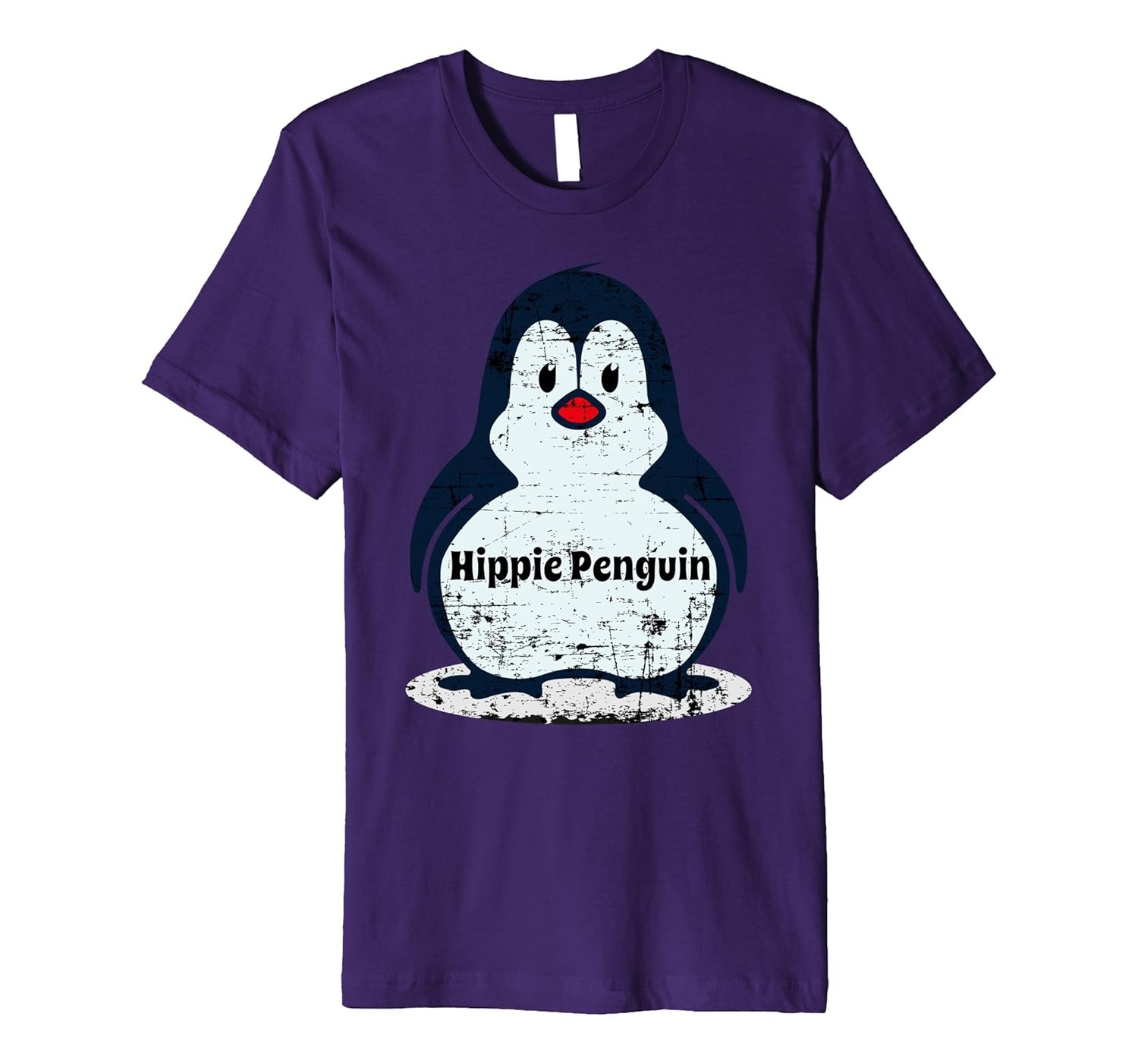 Hippie Penguin Cool T-Shirt-ANZ