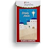 DaySpring - Little Inspirations - Simply Jesus - 16 Christmas Boxed Cards With Envelopes, NIV