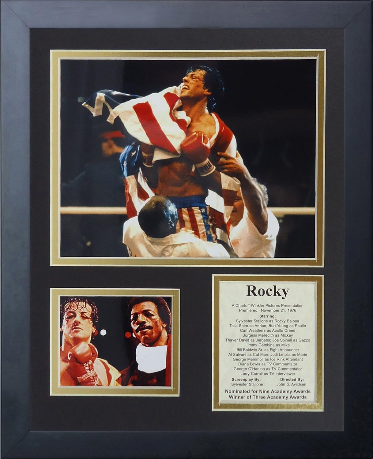 Photographs - Rocky- Champion Boxer Collectible | Framed Photo Collage Wall Art Decor - 12