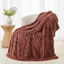 NEWCOSPLAY Super Soft Twin Blanket Coffee Premium