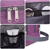 WANDF Toiletry Bag Water-Resistant Nylon Travel Dopp Kit A-Light Purple view 7