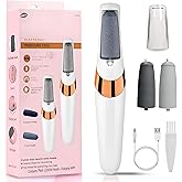 Electric Callus Removers for Feet, Rechargeable Electric Foot Callus Remover Pedicure, Removes Dry Skin for Smoother Feet, Foot Care for Dead Skin Ideal Gift (Silver)