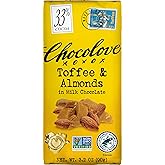 Chocolove - Milk Chocolate Bar Toffee &amp; Almonds - 3.2 oz.