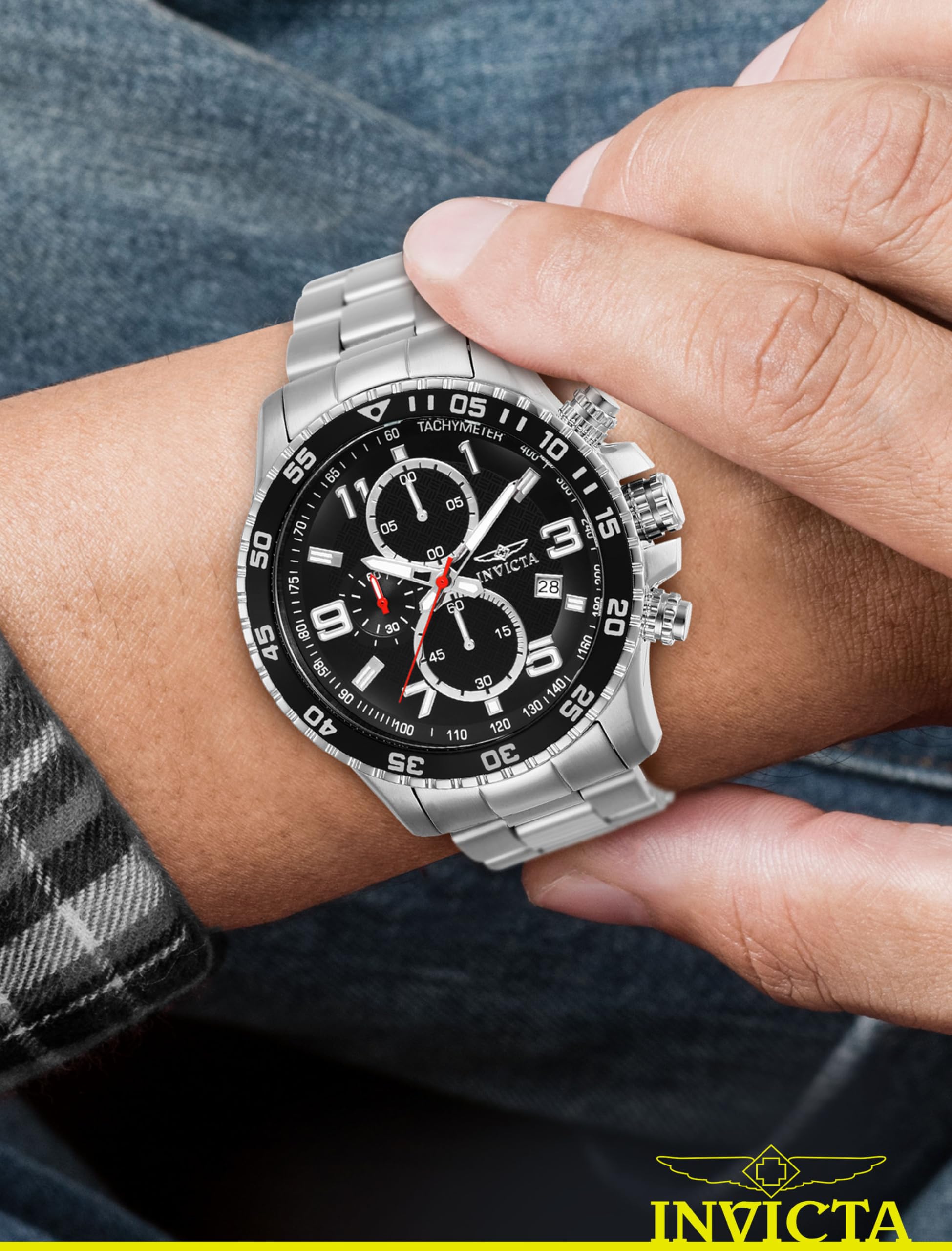 Invicta Specialty Stainless Steel Men's Quartz Watch - 45mm