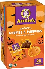 Annie's Organic Bunnies & Pumpkins Halloween Graham Cracker Snacks, 20 ct | Chocolate and Honey Flavors, Individually Wrapped