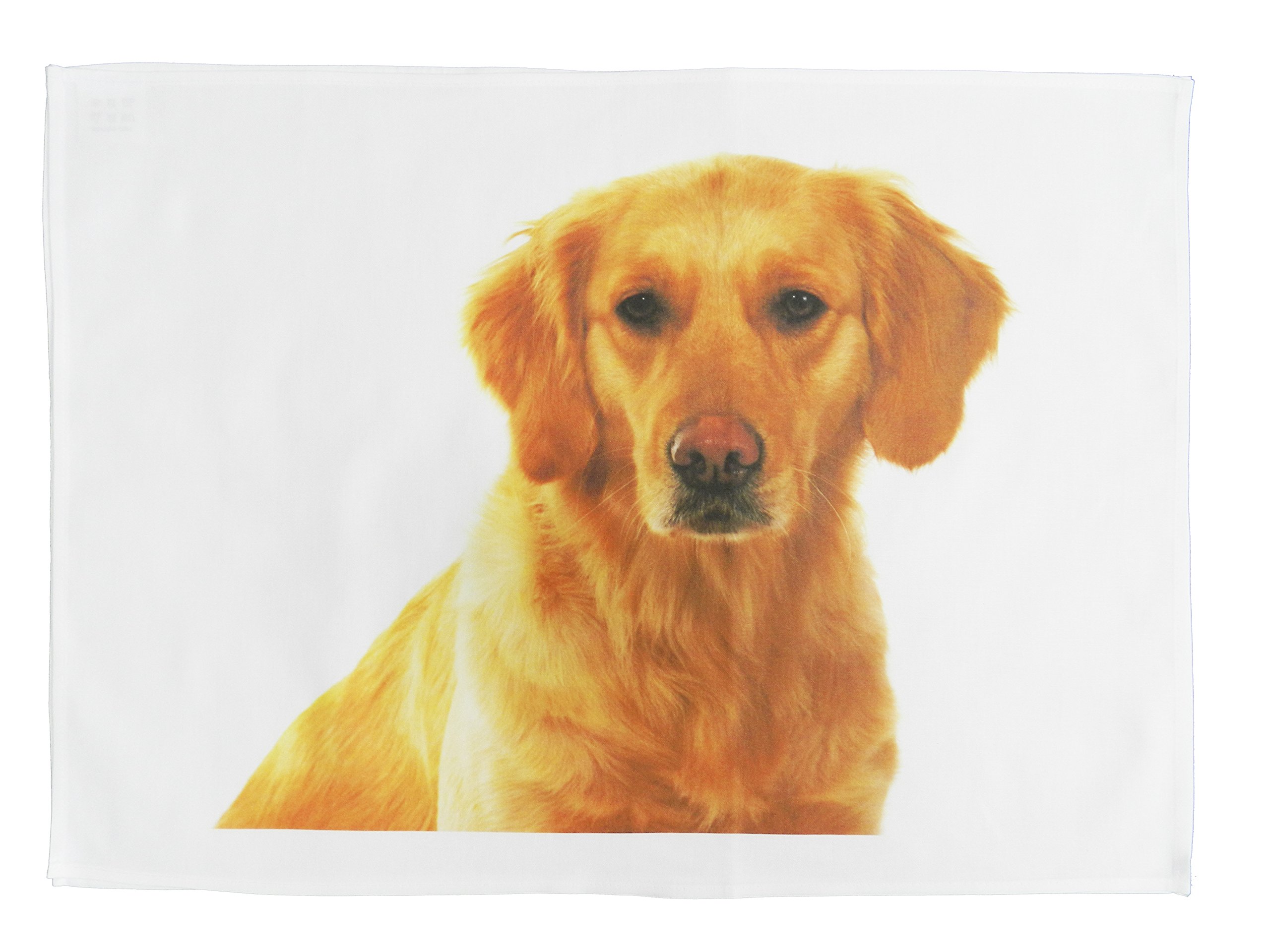 Half a Donkey Golden Retriever - Large Cotton Tea Towel
