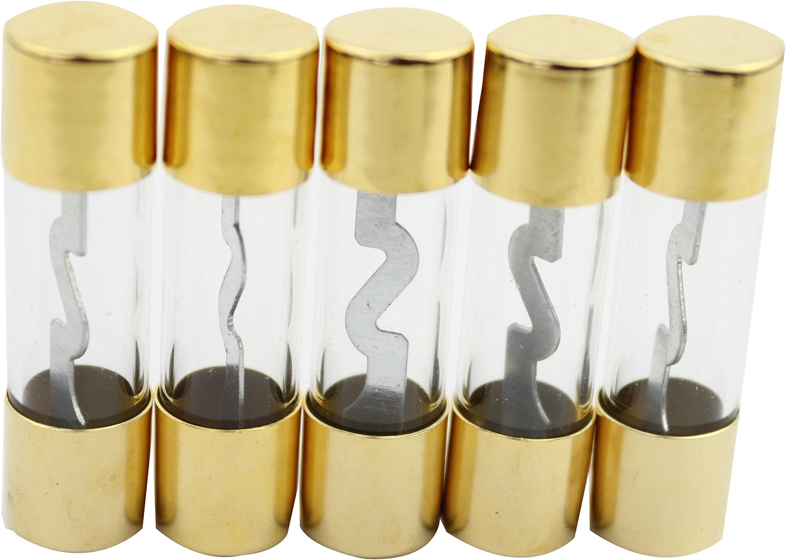 Bullz Audio (BAGU60G) Gold 60 Amp AGU Fuse - 5 Piece