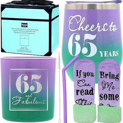 Amazon 65歳の誕生日ギフト 女性用 65歳の誕生日プレゼント 65歳の女性の誕生日プレゼント 65歳の誕生日プレゼント 65歳の女性への素敵なギフト 彼女への65歳の誕生日プレゼント 65歳まで乾杯 Doradreamdeko 食器 グラス カトラリー 通販