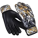 AlphaSports Soccer Goalie Gloves for Kids Boys, Youth and Adult Football Goalkeeper Gloves with 4mm Latex Palm and Double Wrist Protection