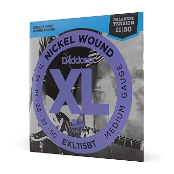 11 Gauge Nickel Electric Guitar String - D Addario Exl115bt Nickel Wound 11 50 Medium Electric Guitar Strings Nickel Amazon In Musical Instruments