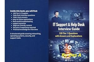 IT Support & Help Desk Interview Guide: 120 Tier 1 Questions with Answers and Explanations (IT Career Interview Mastery Serie
