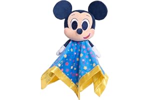 DISNEY DOORABLES Disney Junior Music Lullabies Lovey Blankie, Mickey Mouse, Officially Licensed Kids Toys for Ages 0+ by Just Play