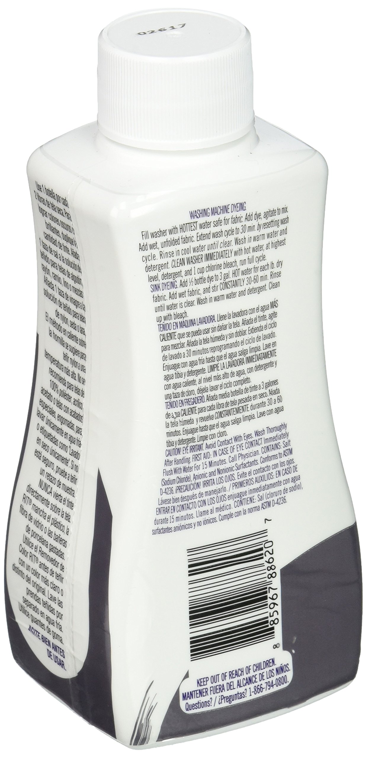 Galleon Rit Dye 88620 Rit AllPurpose Liquid Dye, Charcoal Grey