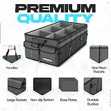 FORTEM Car Boot Organiser Collapsible SUV Storage 85L 600D Oxford view 2
