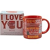 The Unemployed Philosophers Guild Love Languages Mug - Learn to Say I Love You 40 Different Ways Over Your Morning Coffee, Comes in Fun Box, 12 oz.