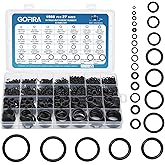 Gofira 1566Pcs of 27 Varieties of O-Ring Seal Kit in Nitrile Rubber Material for Automotive, Plumbing, Air & Water Fitting Se
