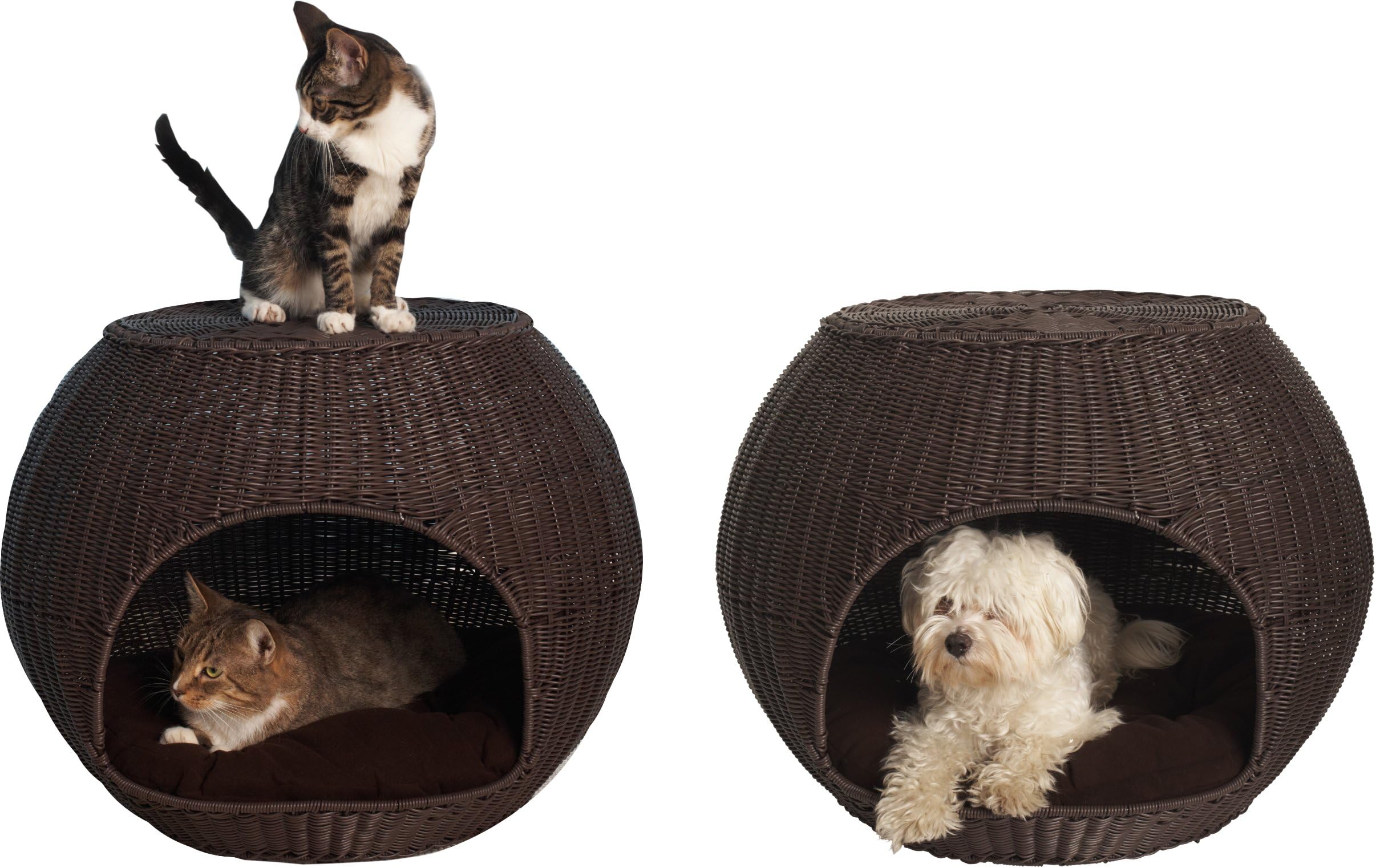 The Refined Canine Indoor and Outdoor Igloo Dog Bed