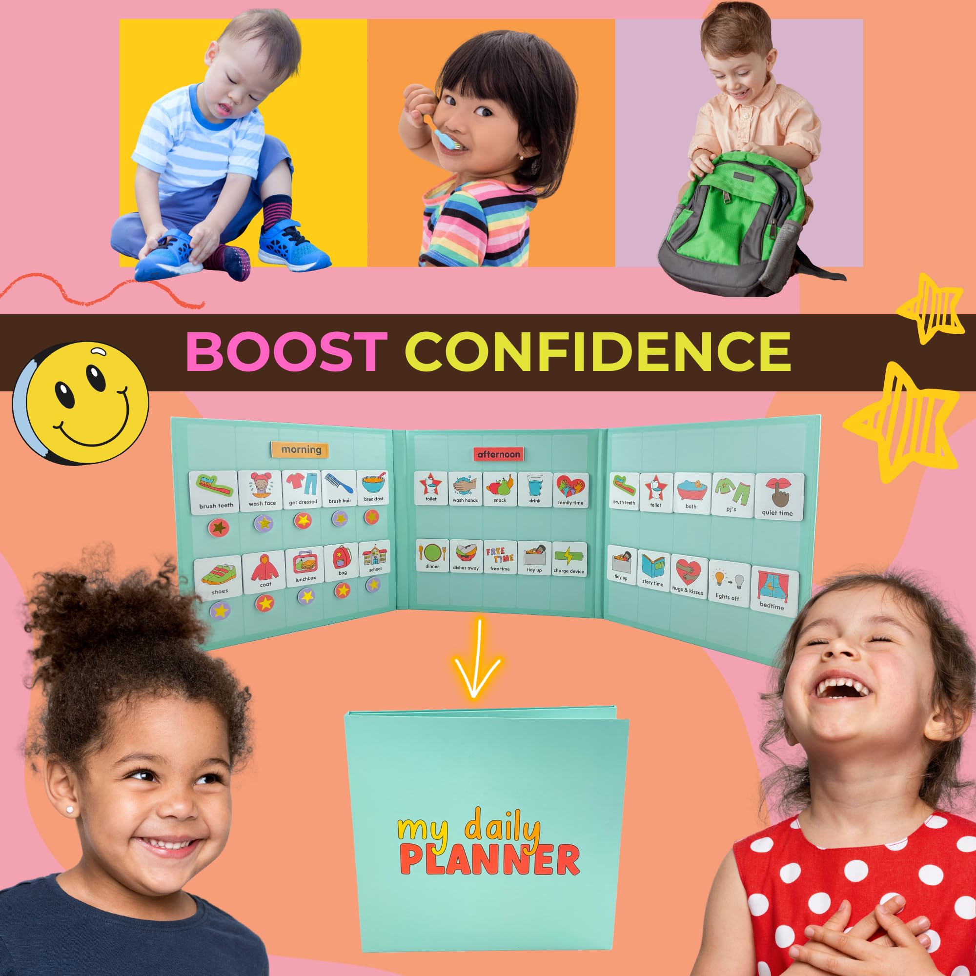 Mua Magnetic Visual Schedule for Kids - Create Your Own Routine Chart ...