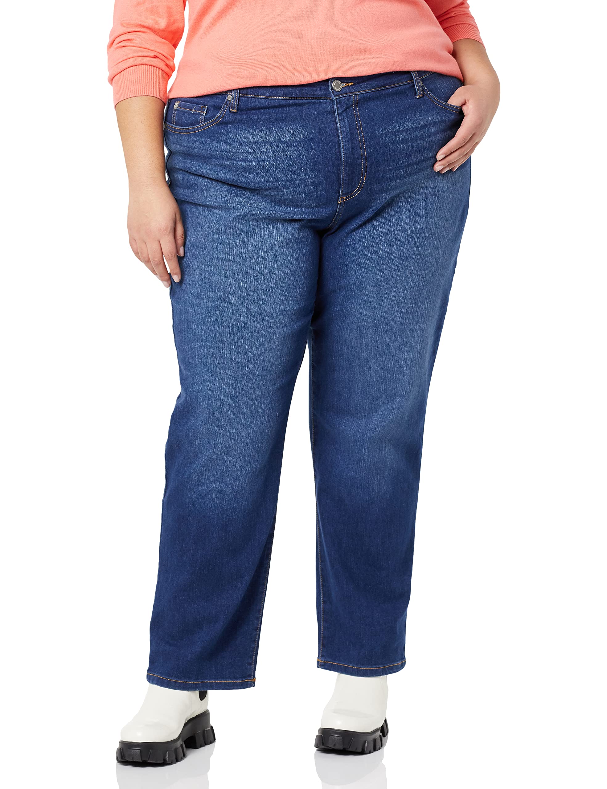 Bandolino Women’s Mandie Signature Fit 5 Pocket Jean Pants, Athens, 10 Short