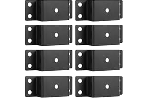 JTZFD 8 Pcs Trailer Stake Pockets, Suitable for 2'' x 4'' Wood Upright Trailer Bracing, Metal Trailer Rail Brackets Ideal for Installing On Flatbed Trailers, Box Trailers, and Trucks