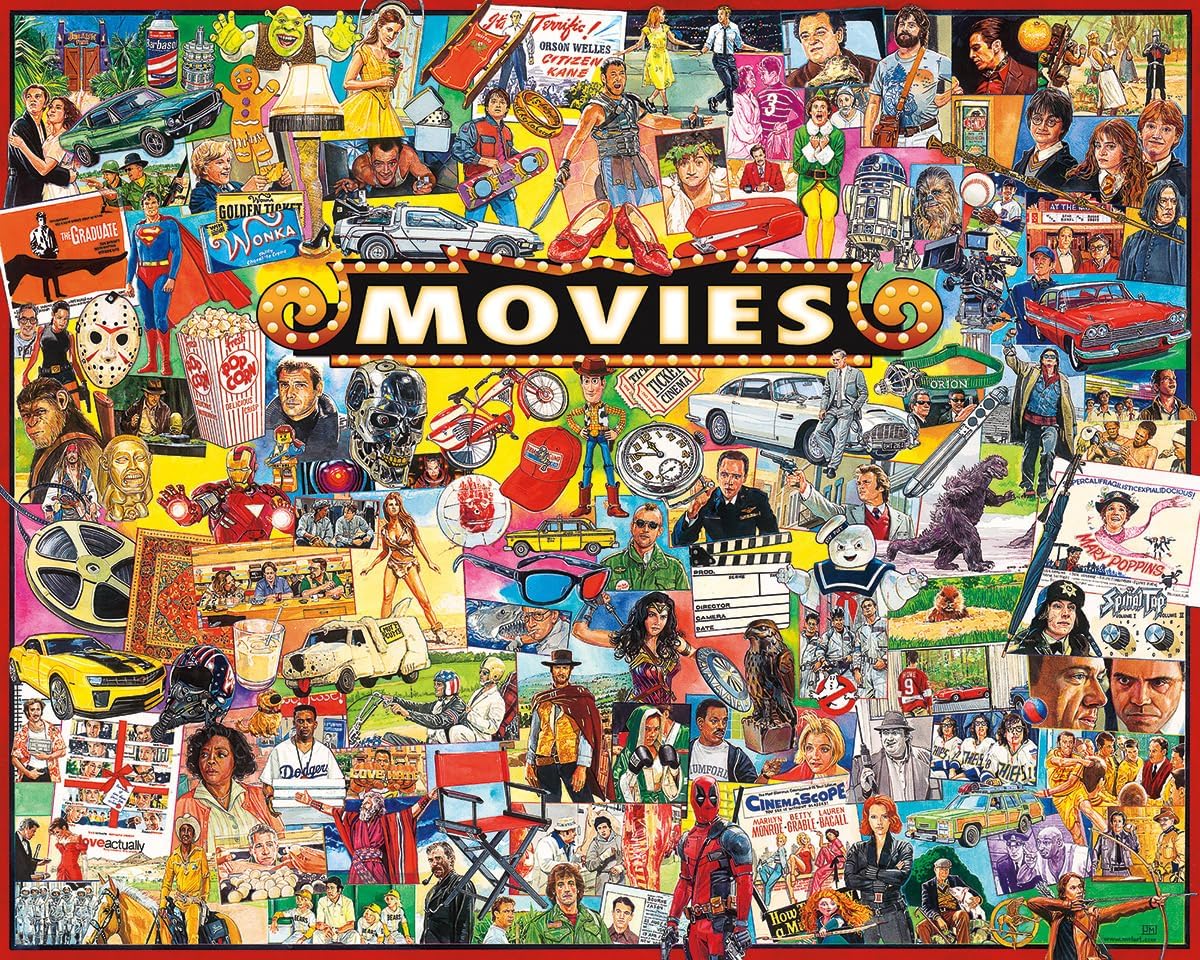 White Mountain Puzzles The Movies 1000 Piece Puzzle
