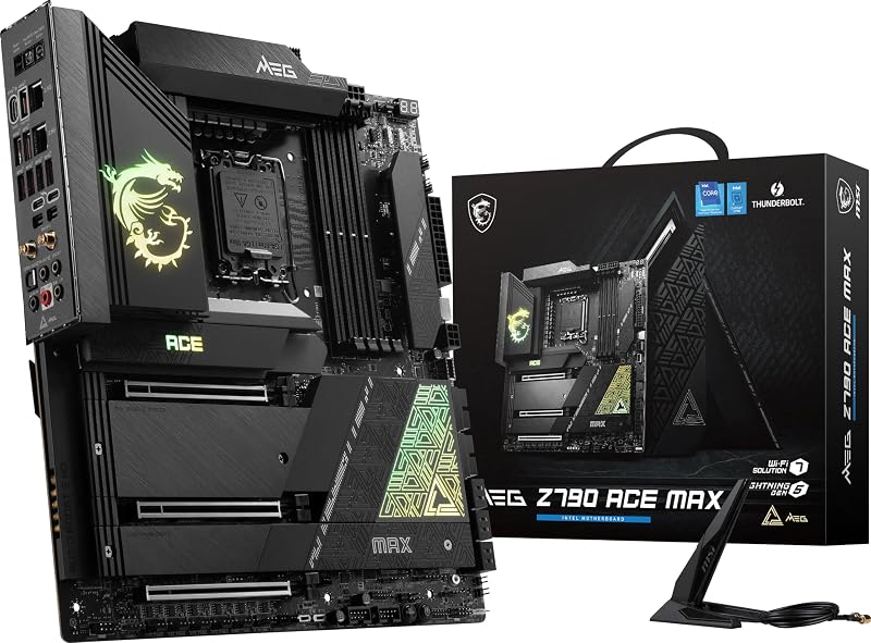 MSI MEG Z790 ACE MAX Motherboard LGA 1700 DDR5 PCIe 5.0 Wi-Fi 7 E-ATX