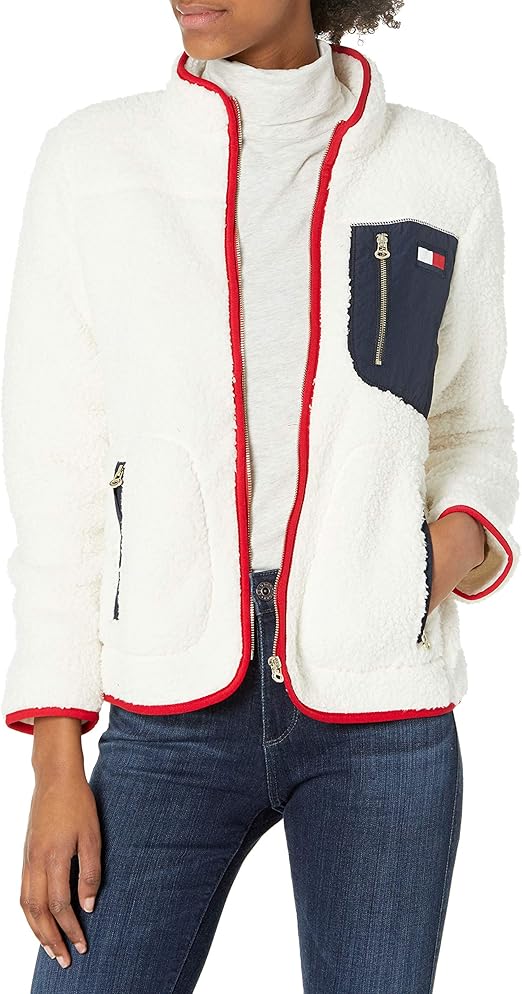 Tommy Hilfiger womens Sherpa Jacket Amazon.ca Clothing & Accessories