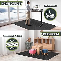ProsourceFit Exercise Puzzle Mat ½-in, Checkered