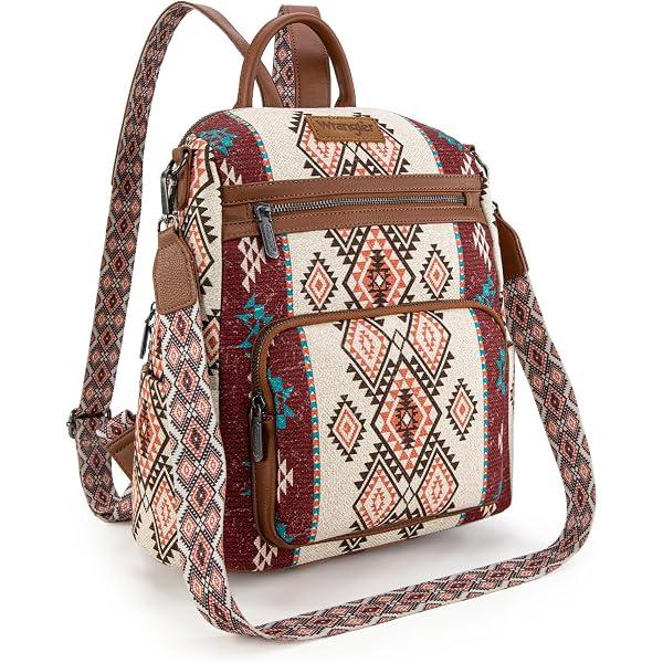 STS Serape Collection Brown and Multicolor Patterned Backpack & concealed carry! STS31465.jpg?v=1750975695&  main image 3