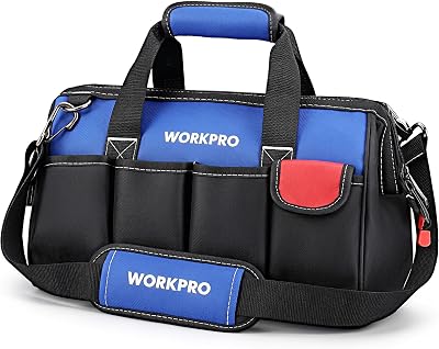 WORKPRO 14 Inch Tool Bag Organizer Waterproof with 13 Pockets