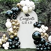 Graduation Decorations - Class of 2026 6.6Ft Arch Backdrop Kit - Grad Photo Party Decor Supplies for College High School Yard Garden