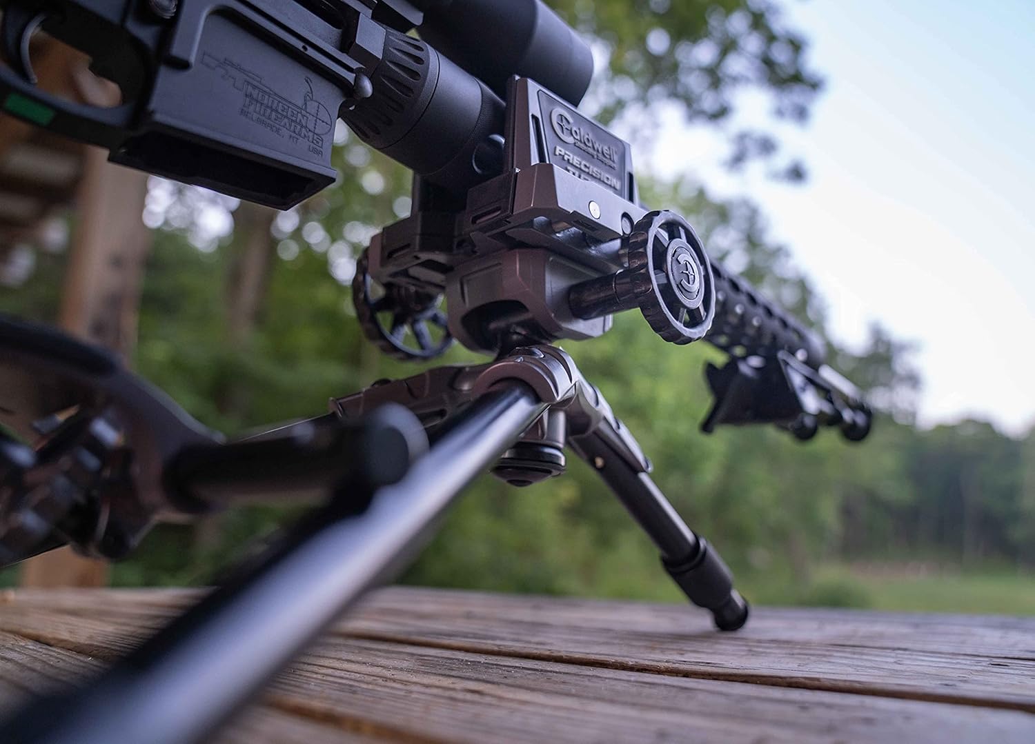 Caldwell Precision Turret Adjustable Ambidextrous Swivel and Tilt Detachable Magazine Rifle Shooting Rest with Pistol Grip Attachment for Outdoor Range : Sports & Outdoors