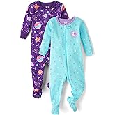 The Children's Place baby-girls And Toddler Snug Fit 100% Cotton Short Sleeve Zip-front One Piece Footless Pajama