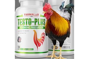 Farmalab Testo-Plus Testo Plus para Gallos, Roosters, Gamefowl Dewormx 100 Tabs