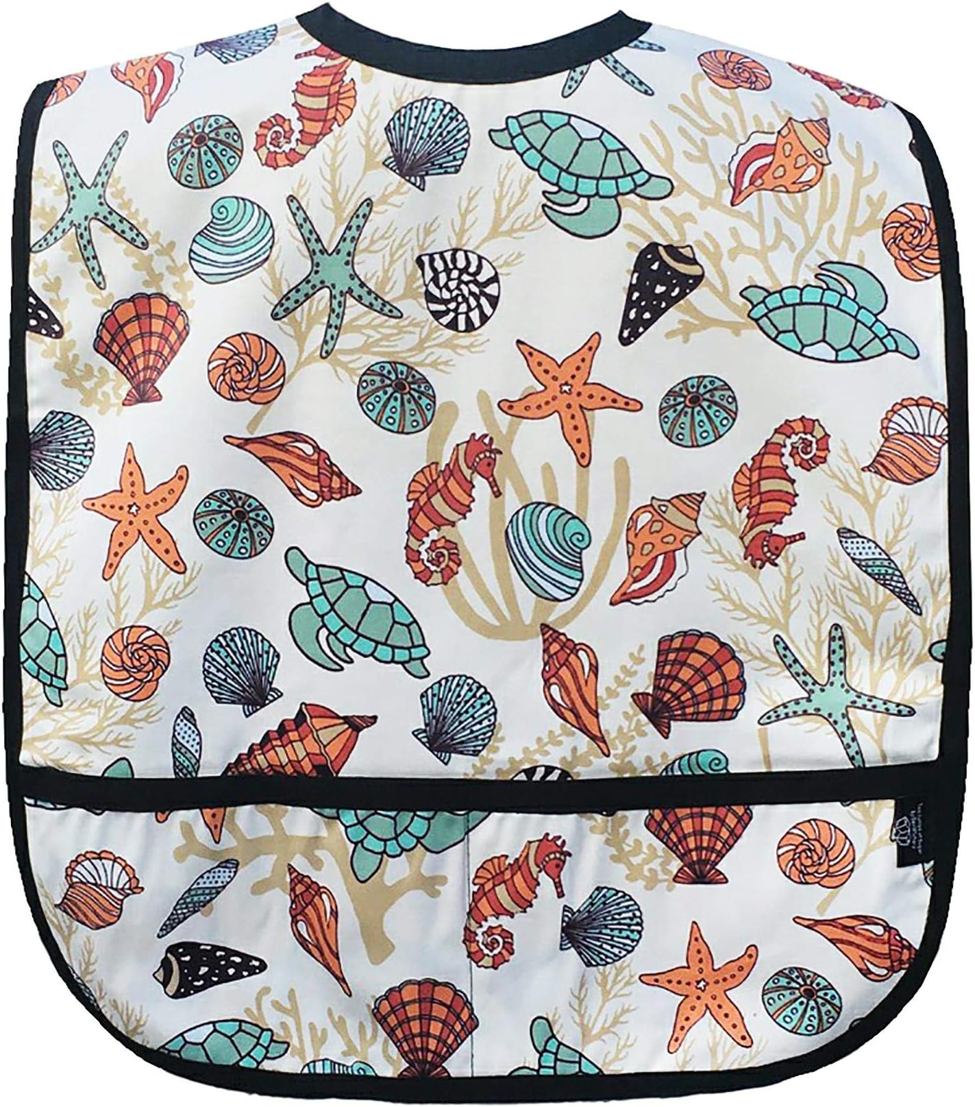 Adult Clothing Protector Bib with Front Pockets (Shells)
