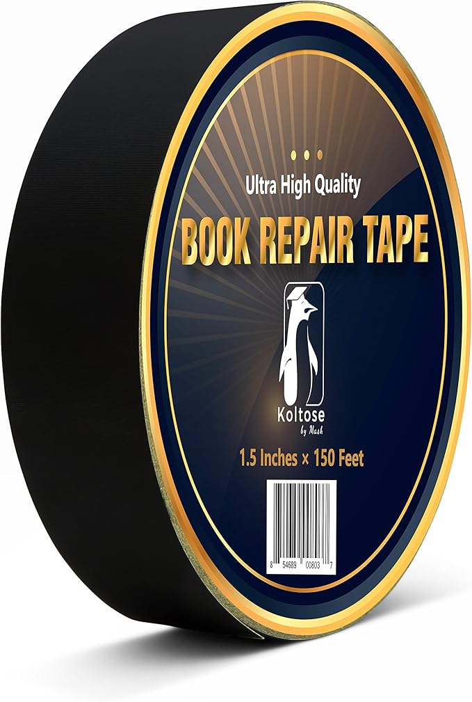 Black Bookbinding Tape, Black Cloth Book Repair Tape for