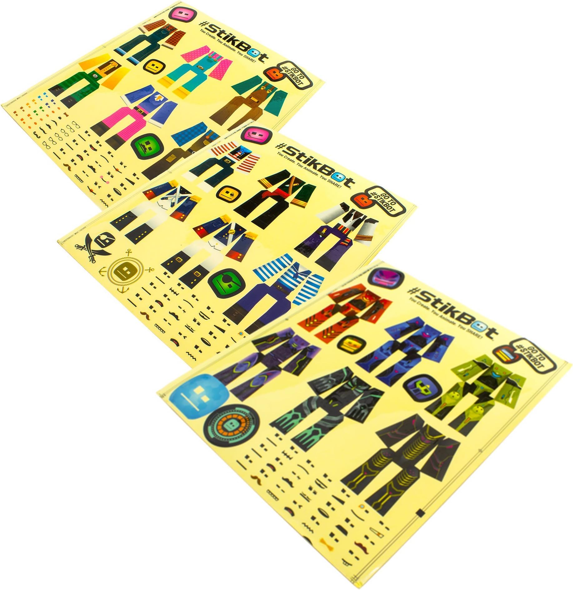 Zing Stikbot 3X Sticker Pack