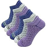 bataidis Anti-blister Thick Cushioned Wicking Odor Resist Athletic Casual Ankle Socks 6 Pairs