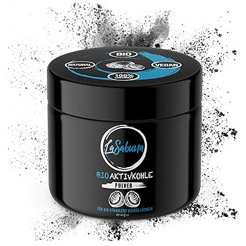 BIO-Aktivkohle Pulver zur natürlichen Zahnaufhellung | 100% Kokosnuss | vegan | alternativ auch mit Bambus-Zahnbürste erhältl