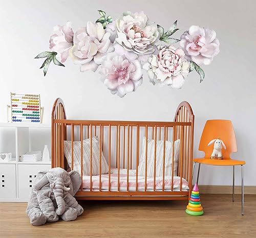 peony wall decal nursery