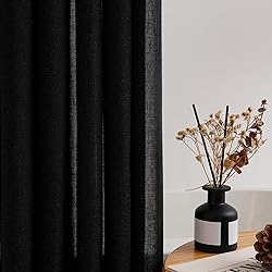 DUKIYO 90 Inch Shower Curtain Linen Neutral Extra