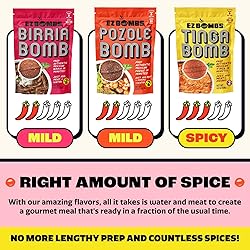 EZ Bombs Variety Pack – Pozole, Tinga & Birria