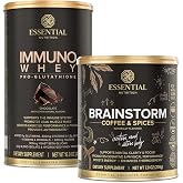Essential Nutrition Immuno Whey Protein + Brainstorm Functional Coffee Bundle | Performance Energy Duo