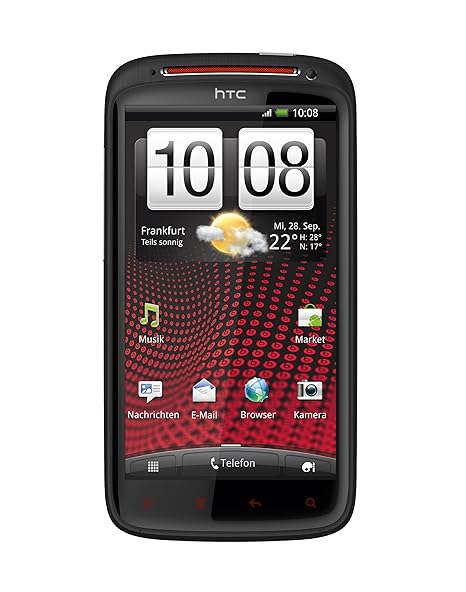 HTC Sensation XE Smartphone mit Beats Audio (10.9 cm (4.3 Zoll) Touchscreen, Android 2.3 OS, 1.5 GHz Dual Core Prozessor, 8 M