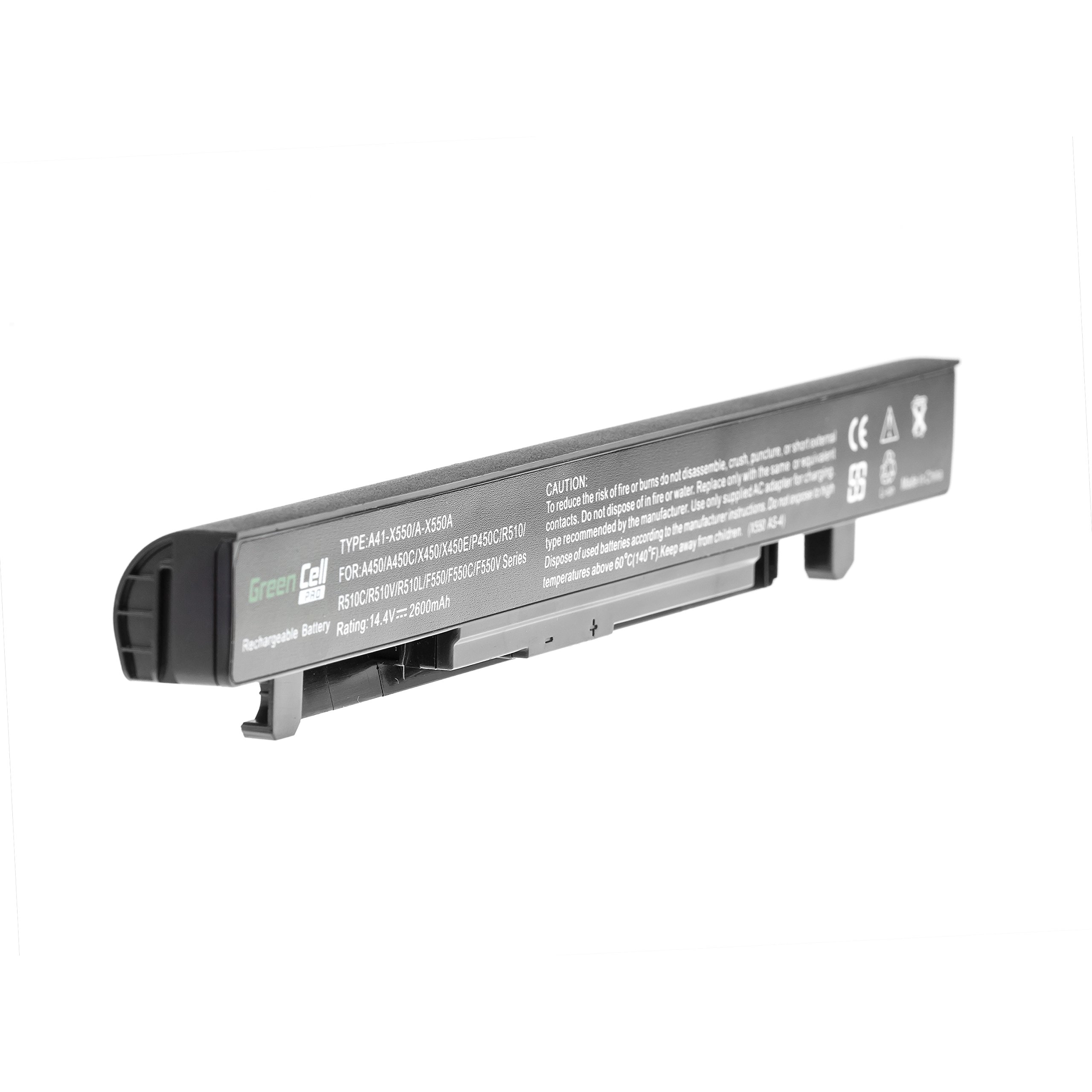 Batteria Per Portatile Asus A41-X550A - 14.4V 2600mAh Compatibile Con Modelli A550, F550, X550 - Foto 8