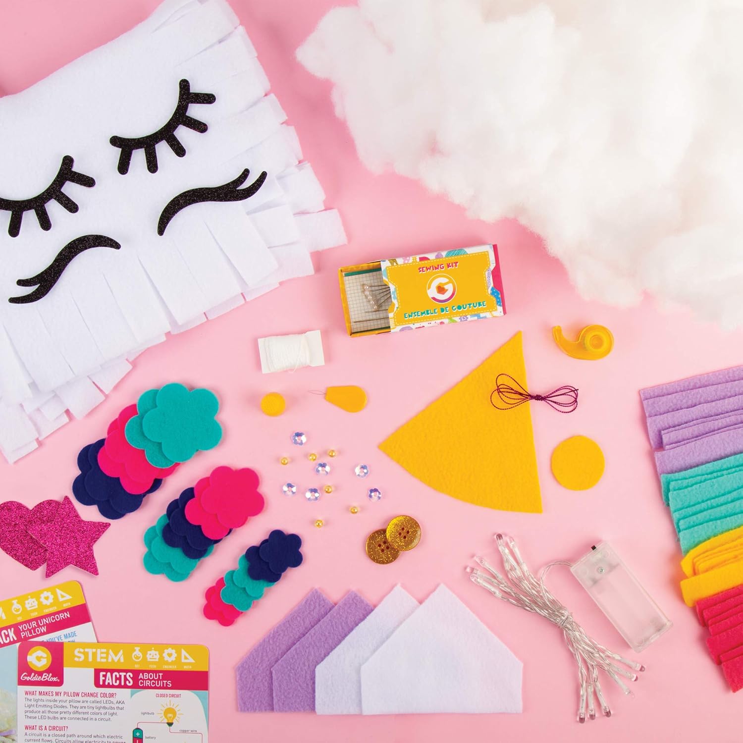 Arts Crafts Craft Kits Kids 2 In 1 Pillow Craft Set With Jewels