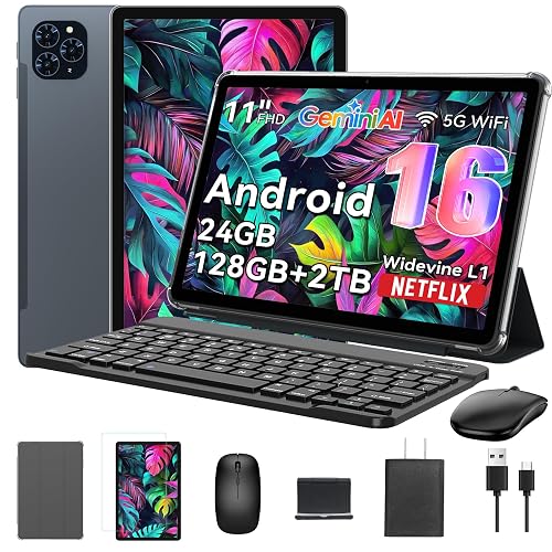 Tablet 2026 World's First Android 16 Tablet with Gemini AI, 11 Inch FHD ...